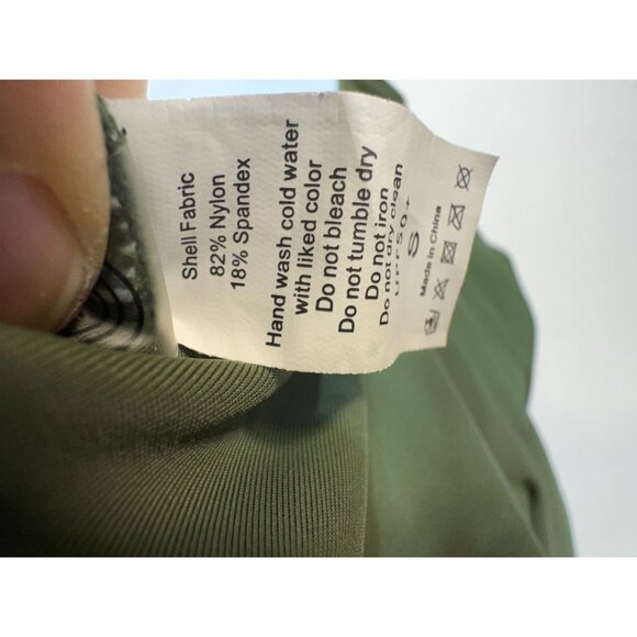 Charmo Women Halter One Piece Swimsuit Padded Tummy Control Sz S Green Sleeveles - Picture 5 of 10